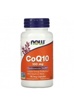 CoQ10 с боярышником CoQ10 with Hawthorn Berry 100 мг 90 капс (NOW)