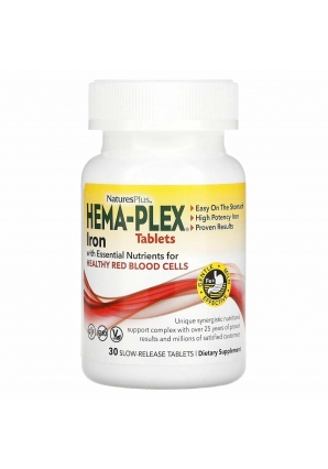 Витаминно-минеральный комплекс Hema-Plex 30 табл (Natures Plus)