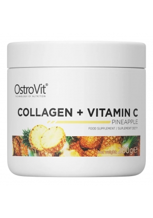 Морской коллаген + Витамин С Collagen + Vitamin C 200 гр (OstroVit)