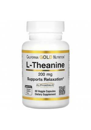 Теанин в капсулах L-Theanine 200 мг 60 капс (California Gold Nutrition)