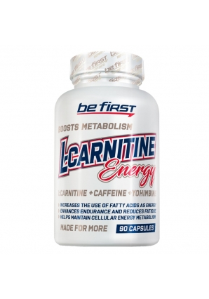 Увеличивает выносливость и работоспособность L-Carnitine Energy 90 капс (Be First)