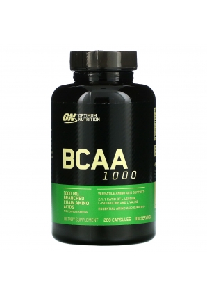 БЦАА Восстановление и набор мышечной массы BCAA 1000 200 капс (Optimum Nutrition)