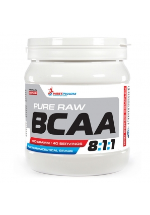 БЦАА Защищает мышцы от разрушения BCAA 8:1:1 PRO Series 400 гр (WestPharm)