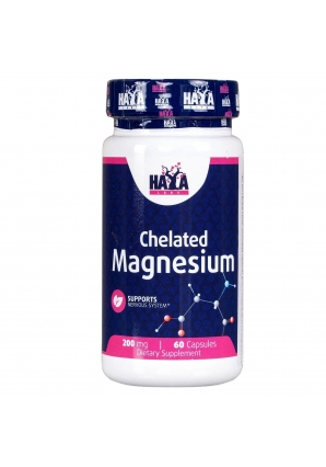 Хелатный магний Chelated Magnesium 200 мг 60 капс (Haya Labs)