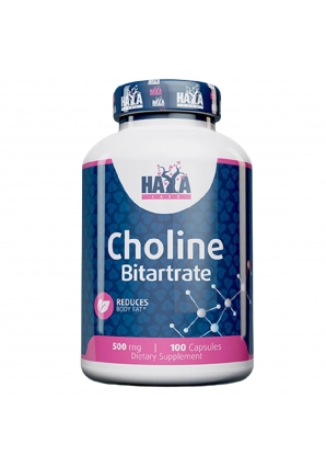Холин Битартрат Choline Bitartrate 500 мг 100 капс (Haya Labs)