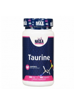 Таурин Снижение мышечной усталости Taurine 500 мг 100 капс (Haya Labs)