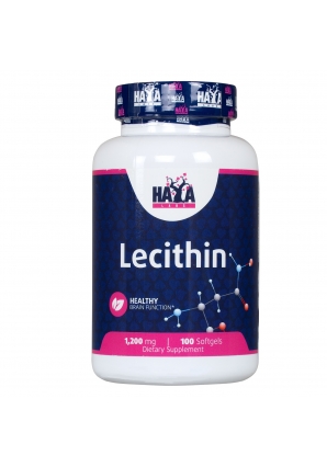 Лецитин Нормализует мышечные функции Lecithin 1200 мг 100 капс (Haya Labs)