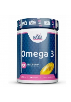 Омега-3 рыбий жир в капсулах Omega-3 1000 мг 200 капс (Haya Labs)