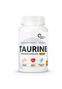 Таурин Укрепление сердечно-сосудистой системы Taurine 120 капс (Optimum System)