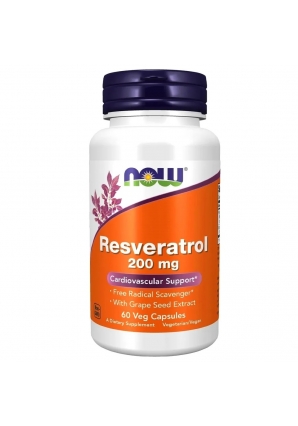 Resveratrol 200 мг 60 капс (NOW)