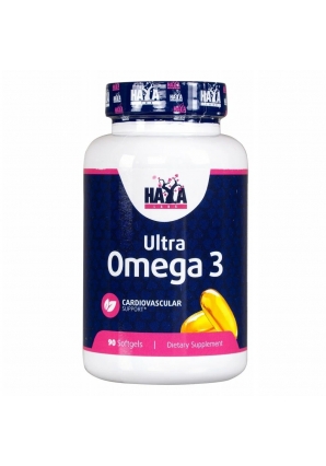 Омега-3 рыбий жир в капсулах Ultra Omega 3 90 капс (Haya Labs)