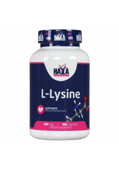 L-лизин Стимуляция роста мышц L-Lysine 500 мг 100 капс (Haya Labs)