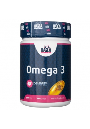 Омега-3 рыбий жир в капсулах Omega-3 1000 мг 200 капс (Haya Labs)