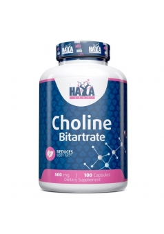 Холин Битартрат Choline Bitartrate 500 мг 100 капс (Haya Labs)