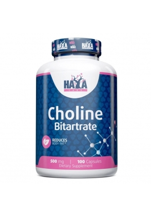 Холин Битартрат Choline Bitartrate 500 мг 100 капс (Haya Labs)