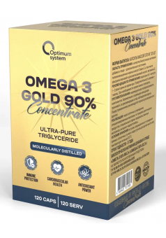 Жирные кислоты Gold Series Omega-3 90% 120 капс (Optimum System)