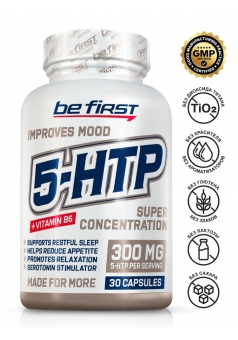 Борьба со стрессом 5-HTP 300 мг + Super Concentration + vitamin B6 30 капс (Be First)