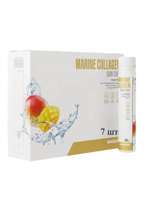 Морской Коллаген с Гиалуроновой кислотой и витамин Ц  Marine Collagen Skin Care 7 амп 25 мл (Maxler)