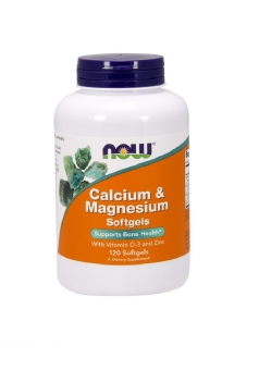 Кальций & Магний с Витамином Д-3 и Цинком Calcium & Magnesium with Vitamin D3 and Zinc 120 капс (NOW)