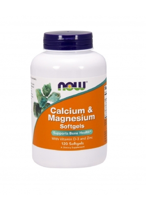Кальций & Магний с Витамином Д-3 и Цинком Calcium & Magnesium with Vitamin D3 and Zinc 120 капс (NOW)