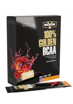 БЦАА порошок Незаменимые аминокислоты 100% Golden BCAA 15 шт 7 гр (Maxler)