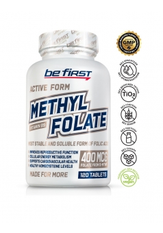 Фолиевая кислота (витамин B9) Methyl Folate 400 мкг 120 табл (Be First)