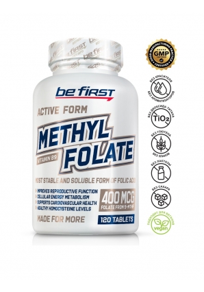 Фолиевая кислота (витамин B9) Methyl Folate 400 мкг 120 табл (Be First)