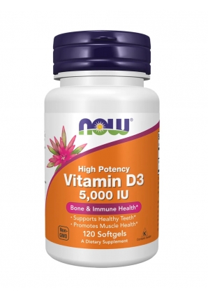 Витамин Д3 Vitamin D3 5000 UI 120 капс (NOW)