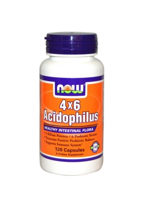 4x6 Acidophilus 120 капс (NOW)