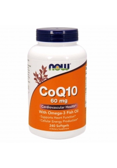 CoQ10 60 мг with Omega-3 240 капс (NOW)