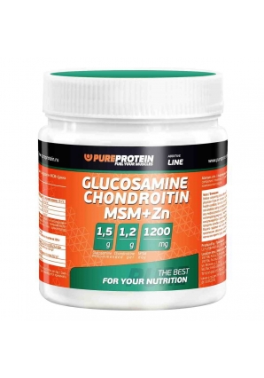 Glucosamine  Chondroitin  MSM + Zn 100 гр (Pure Protein)