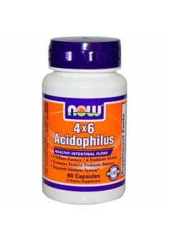 4x6 Acidophilus 60 капс (NOW)