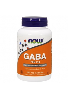 GABA 750 мг 100 капс (NOW)