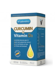 Curcumin & Vitamin D3 60 капс (VPLab Nutrition)