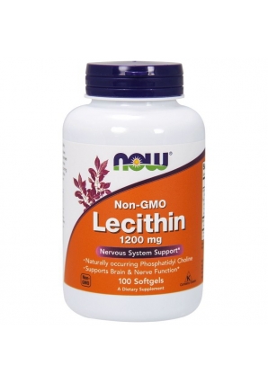 Lecithin NON GMO 1200 мг 100 капс (NOW)