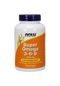 Super Omega 3-6-9 1200 мг 180 капс (NOW)