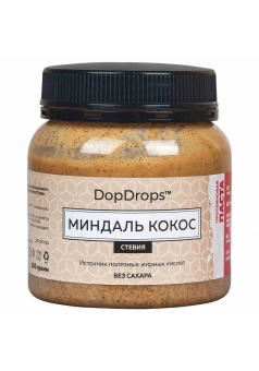 Протеиновая паста Миндаль Кокос, стевия 250 гр (DopDrops)