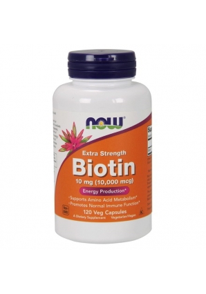 Biotin 10 мг (10000 мкг) 120 капс (NOW)