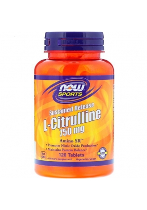 L-Citrulline 750 мг 120 табл (NOW)