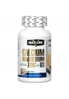 Calcium Zinc Magnesium + D3 90 табл (Maxler)