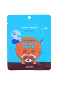 Маска тканевая с экстрактом плаценты Animal mask series - Raccoon 25 мл (Berrisom)
