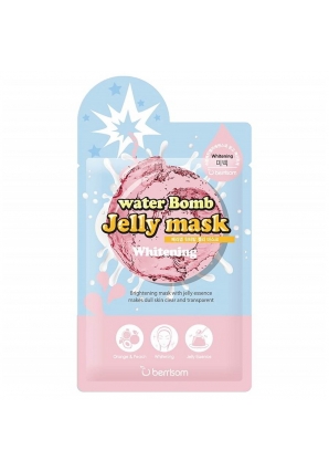 Маска для лица с желе осветляющая water Bomb Jelly mask - Whitening 33 мл (Berrisom)