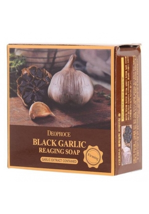 Мыло с экстрактом черного чеснока Black Garlic Reaging Soap 100 гр (Deoproce)