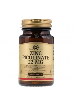 Zinc Picolinate 22 мг 100 табл (Solgar)