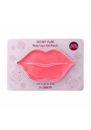 Патчи для губ гидрогелевые Secret Pure Rosy Lips Gel Patch 1 шт (The Saem)