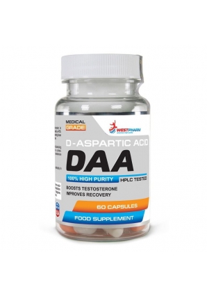 DAA (D-aspartic acid) 500 мг 60 капс (WestPharm)