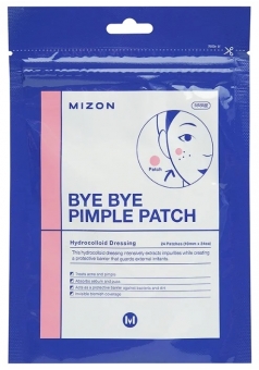 Чудо-пластырь для лечения угрей и воспалений Bye Bye Pimple Patch 24 шт (Mizon)