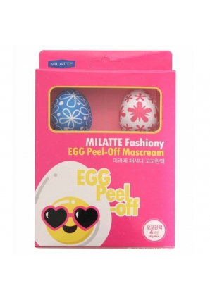 Набор крем-масок для лица Fashiony Egg Peel-Off Mascream 4 шт 8 гр (Milatte)