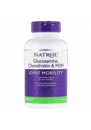 Glucosamine, Chondroitin & MSM 90 табл (Natrol)