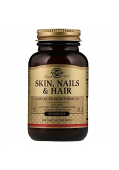 Skin, Nails & Hair, Advanced MSM Formula 60 табл (Solgar)